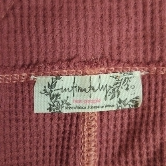 Free People Under The Stars Slim High Rise Thermal Fit & Flare Leggings L NEW - Picture 8 of 17